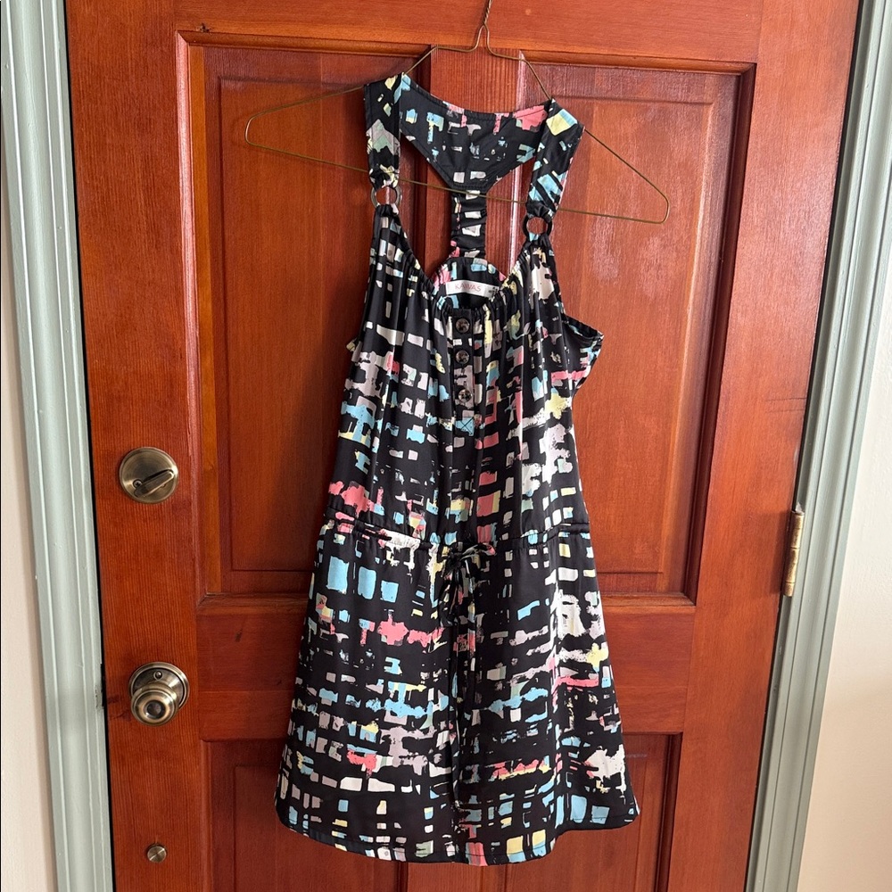 Multicolor Abstract Mini Dress